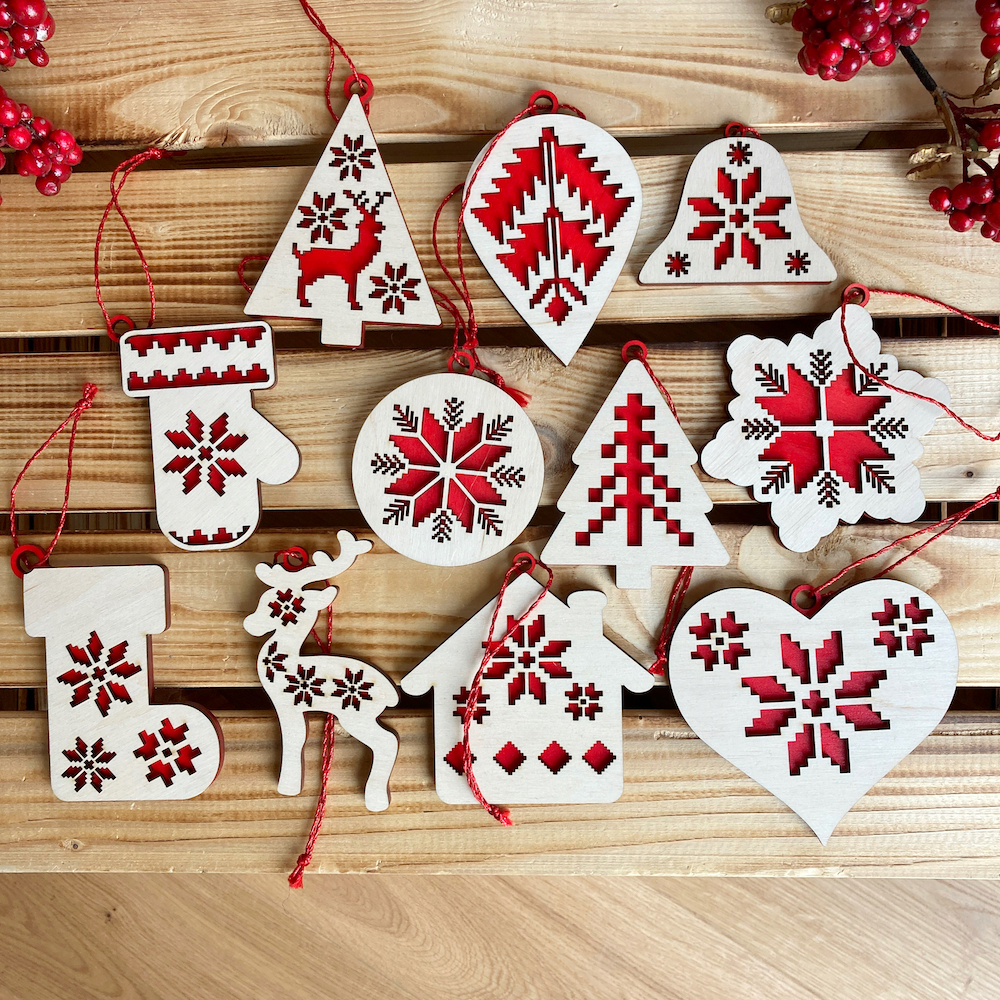 Folklórní vánoční ozdoba na stromeček