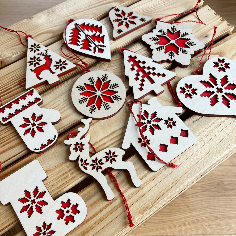 Folklórní vánoční ozdoba na stromeček