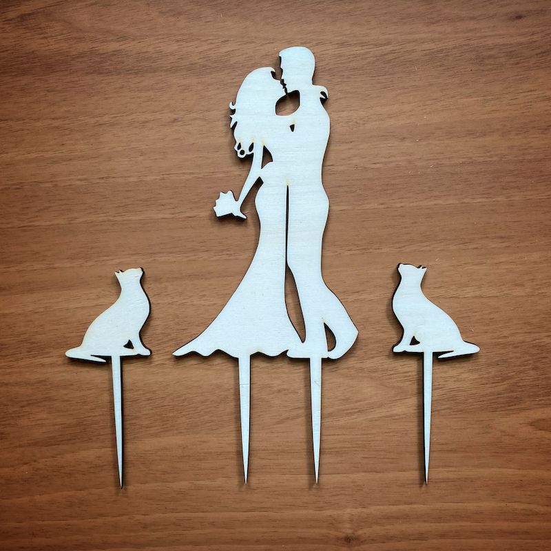 Zápich do dortu - Novomanželé a dva psi