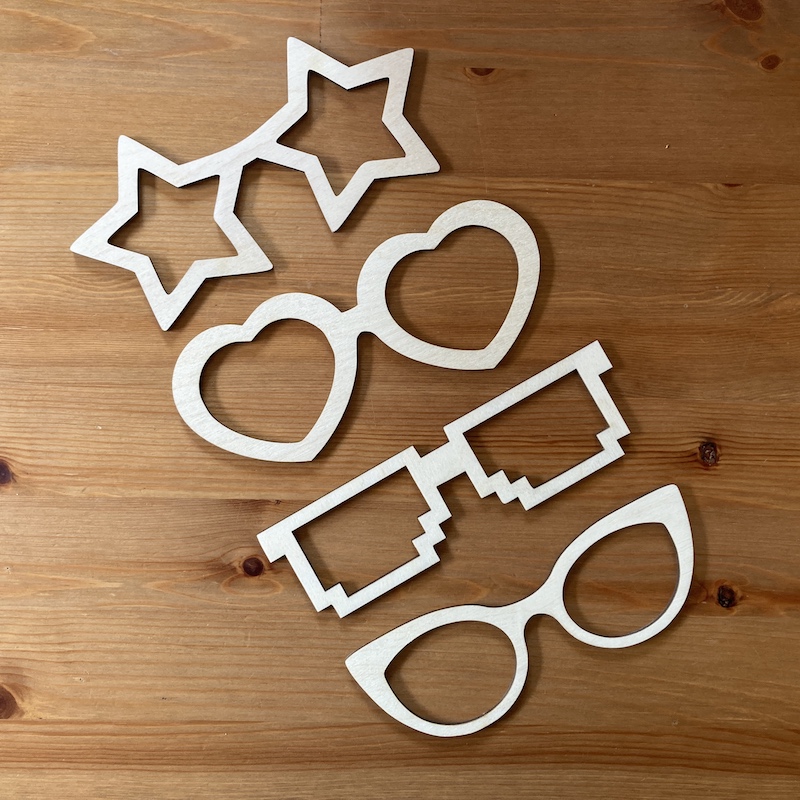 Rekvizity do fotokoutku - brýle (srdce)