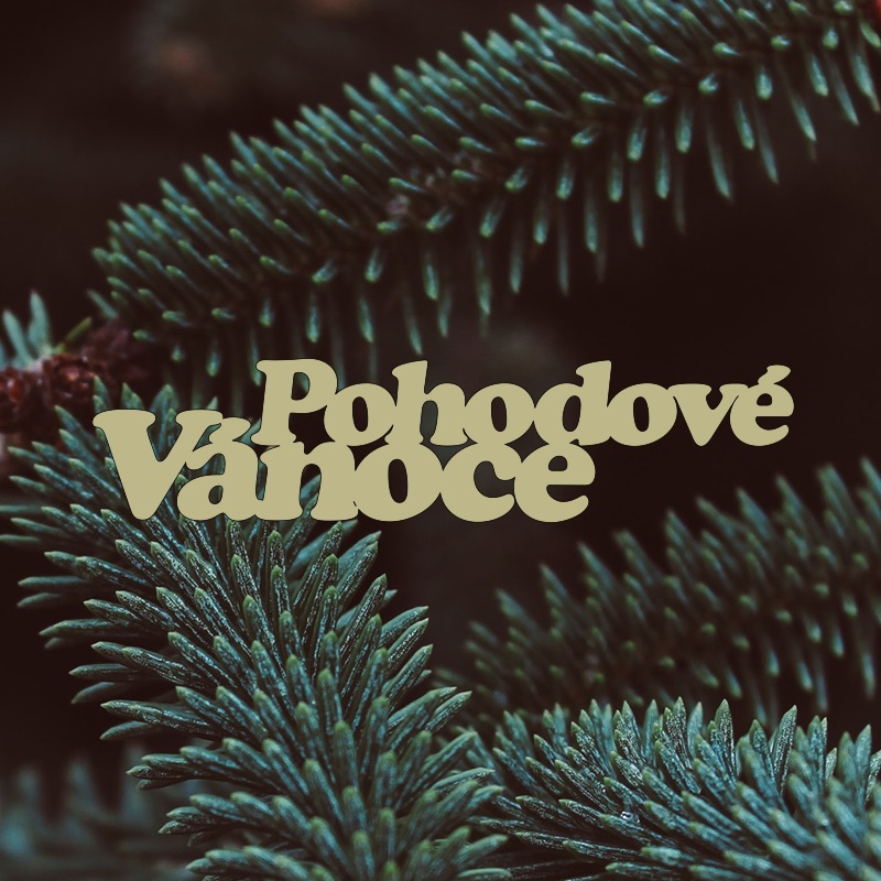 Barevný nápis Pohodové Vánoce