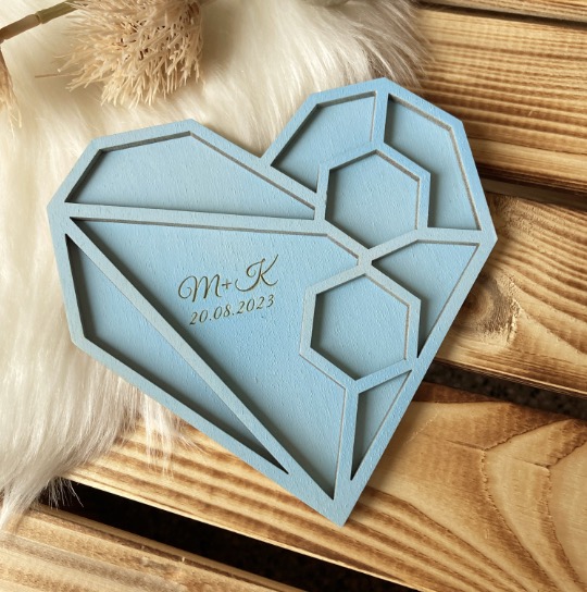 Baby blue podnos na snubní prstýnky