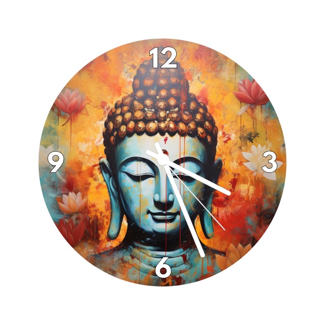 Nástěnné hodiny - Buddha