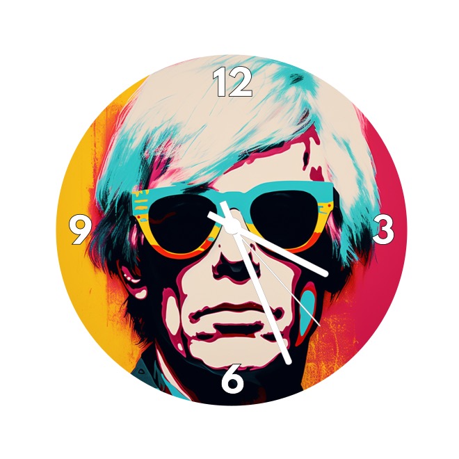Nástěnné hodiny - Andy Warhol