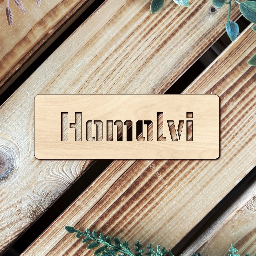 Dřevěná jmenovka na dveře