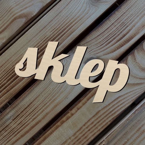 Dřevěný nápis - sklep