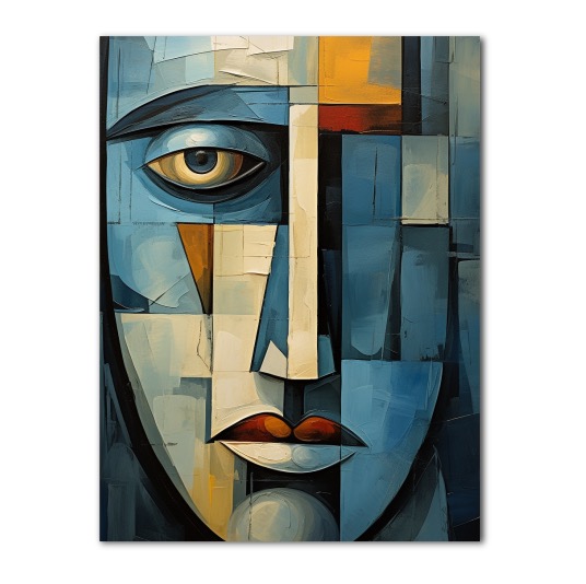 Kubistický obraz - Tajemná tvář