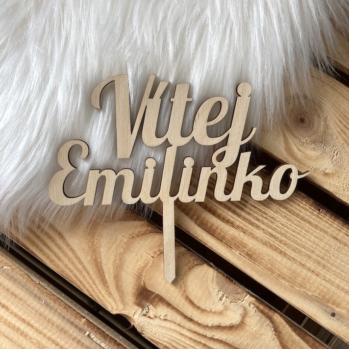 Zápich do dortu k narození dítěte