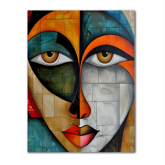 Kubistický obraz - Žena