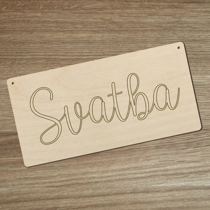 Dřevěná cedulka - Svatba