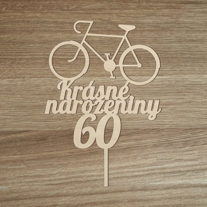 Narozeninový zápich do dortu s rokem