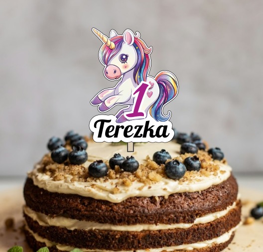 Narozeninový zápich do dortu - Jednorožec se jménem