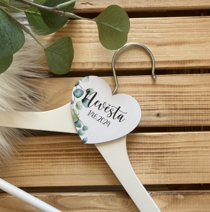 Bílé svatební ramínko - Nevěsta