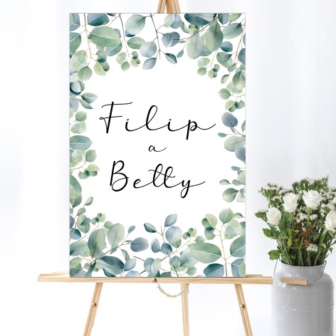 Svatební uvítací cedule