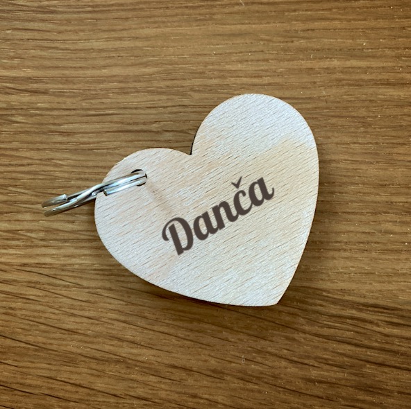 Přívěsek na klíče se jménem