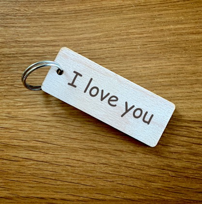 Přívěsek na klíče - I love you