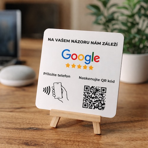NFC / QR destička pro Google recenze