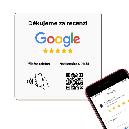 NFC / QR destička pro Google recenze