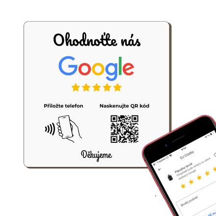 NFC / QR destička pro Google recenze