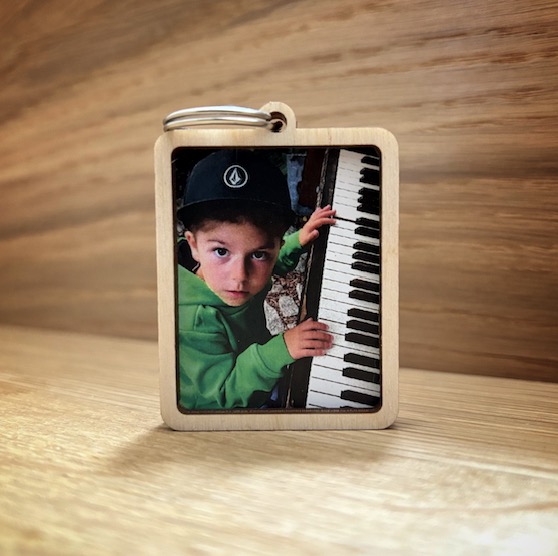 Dřevěný přívěsek s vlastní fotkou
