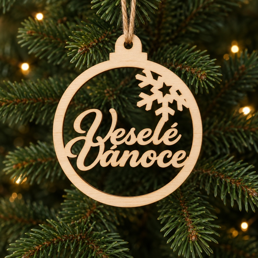 Vánoční ozdoba Veselé Vánoce
