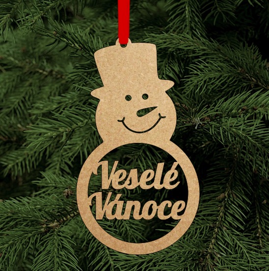 Vánoční ozdoba Veselé Vánoce