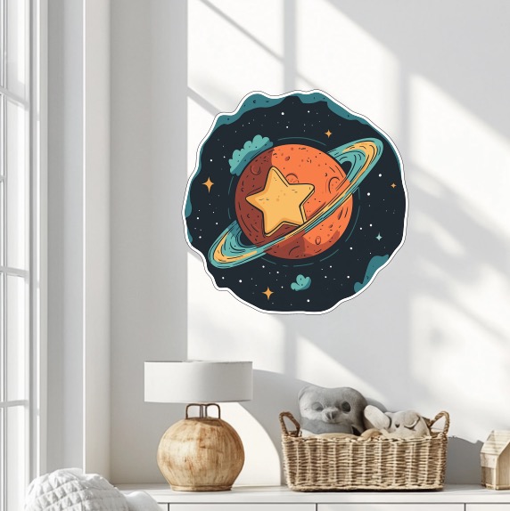 Dekorace na zeď - Planeta