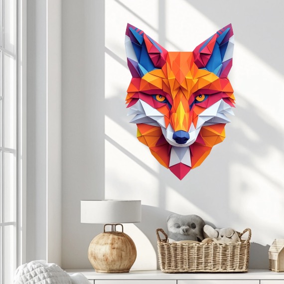 Dekorace na zeď - Liška