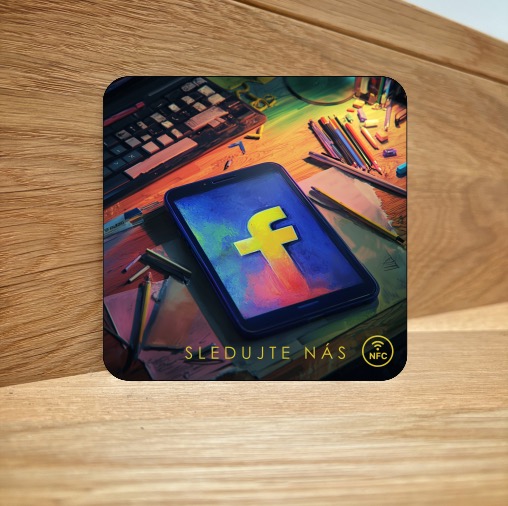 NFC destička pro Facebook
