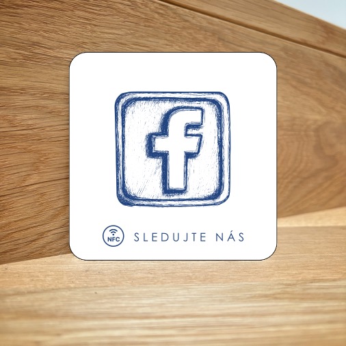 NFC destička pro Facebook