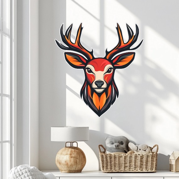 Dekorace na zeď - Jelen