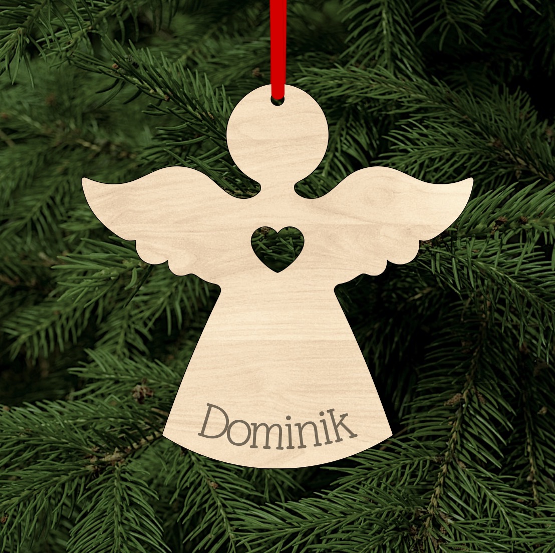 Dřevěný anděl se jménem na přání