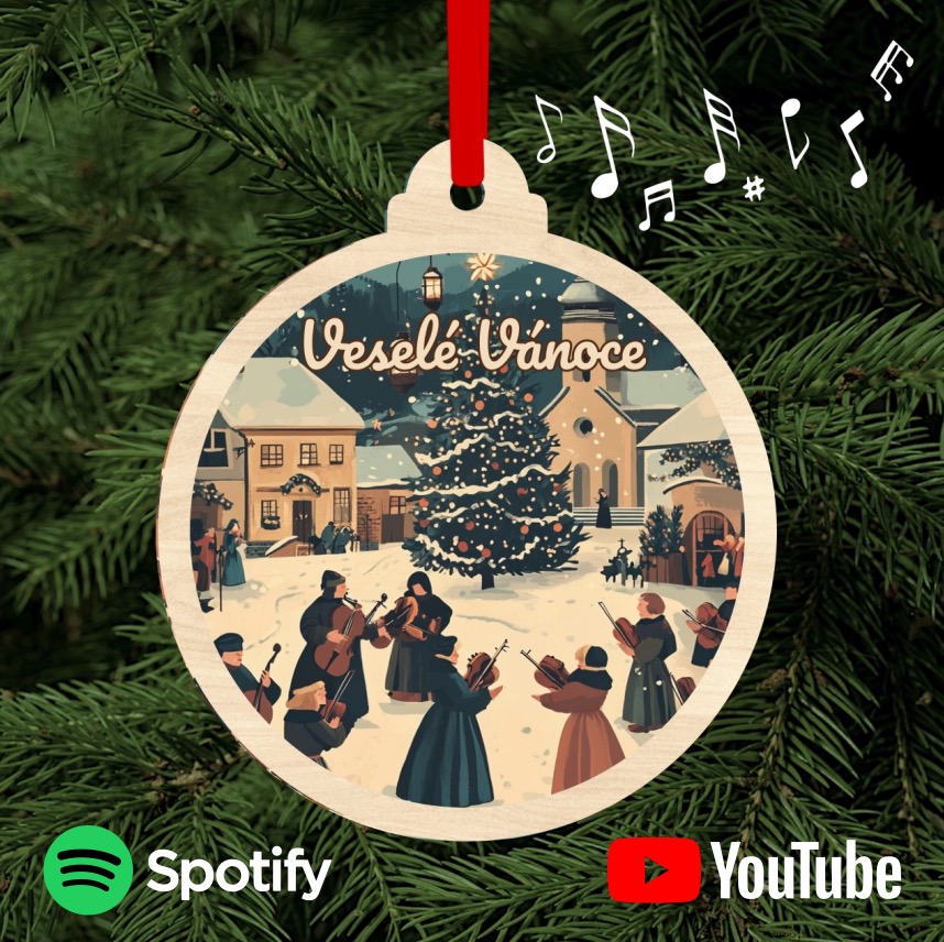 Ozdoba hrající vánoční koledy
