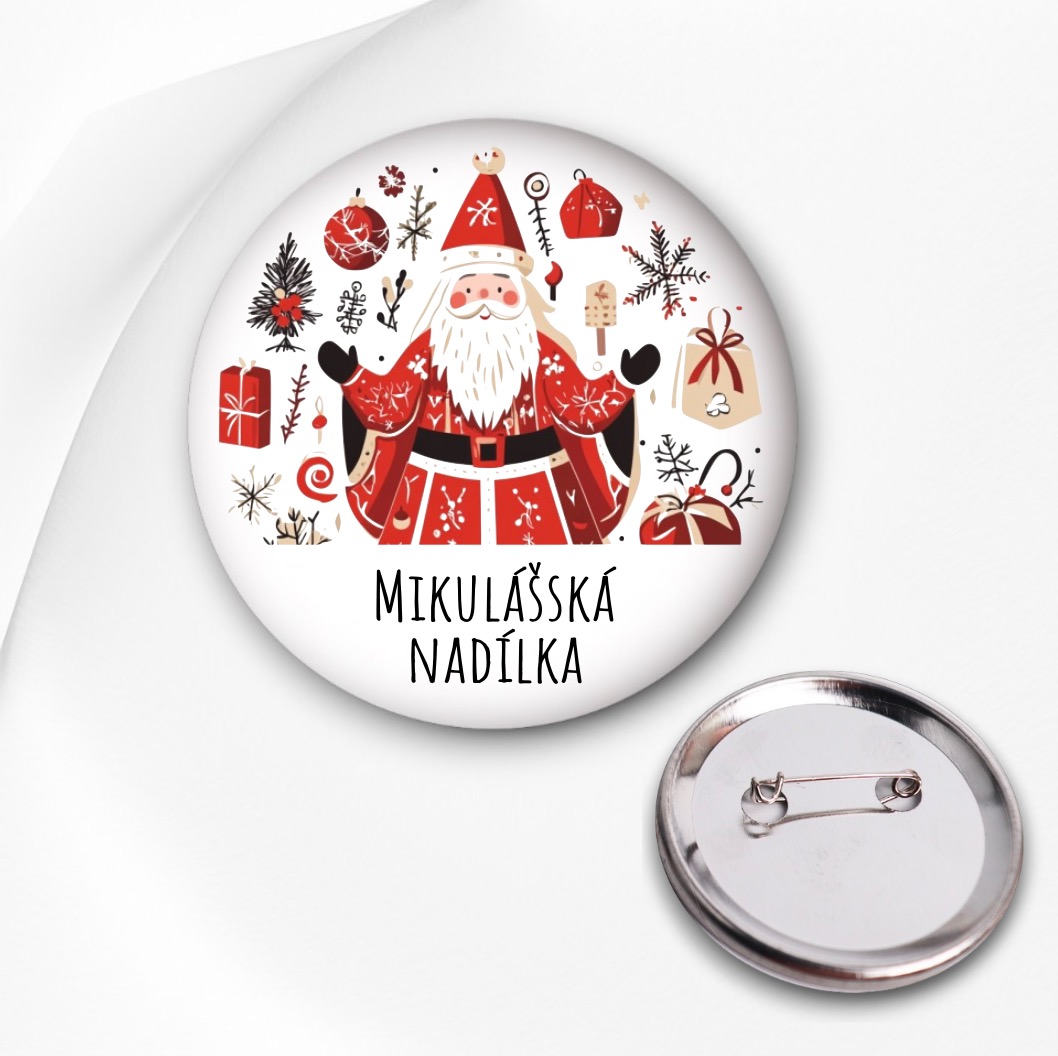 Připínací placka - Mikuláš