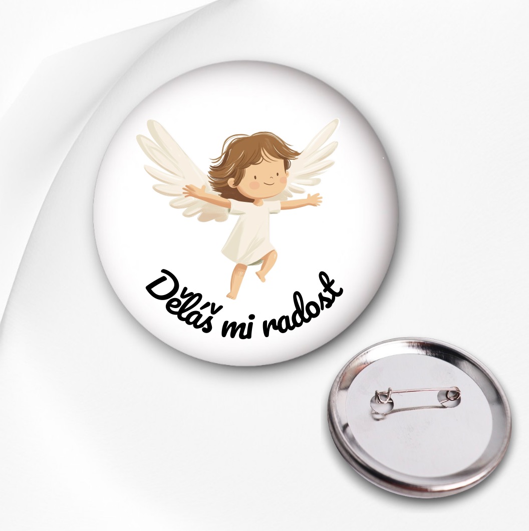 Mikulášská připínací placka