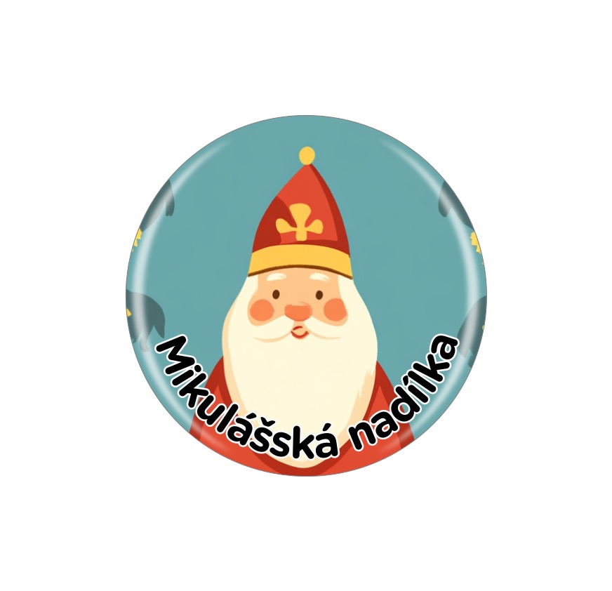 Připínací placka - Mikuláš