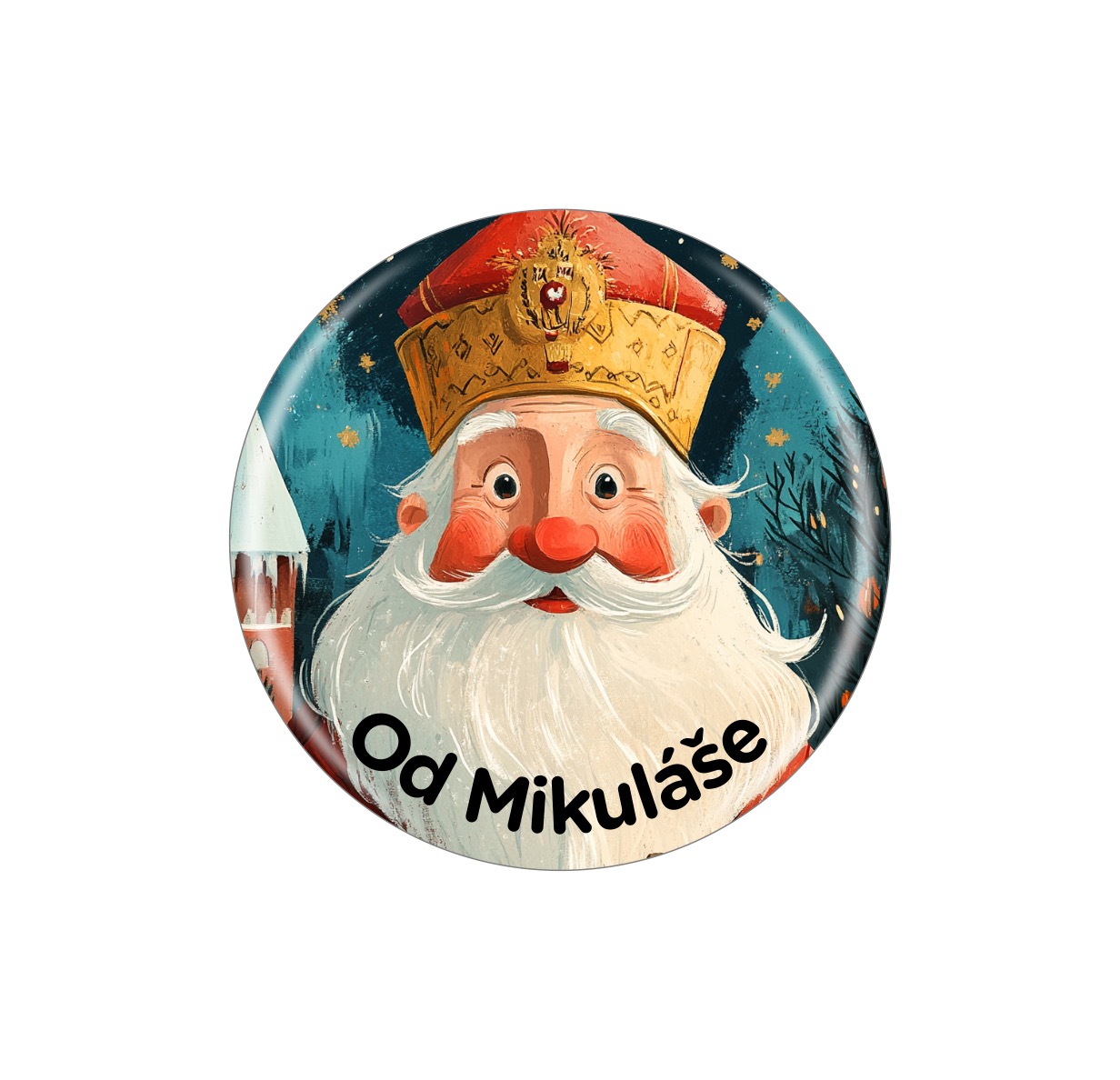 Připínací placka - Mikuláš