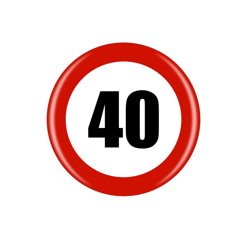 Narozeninová připínací placka (40)