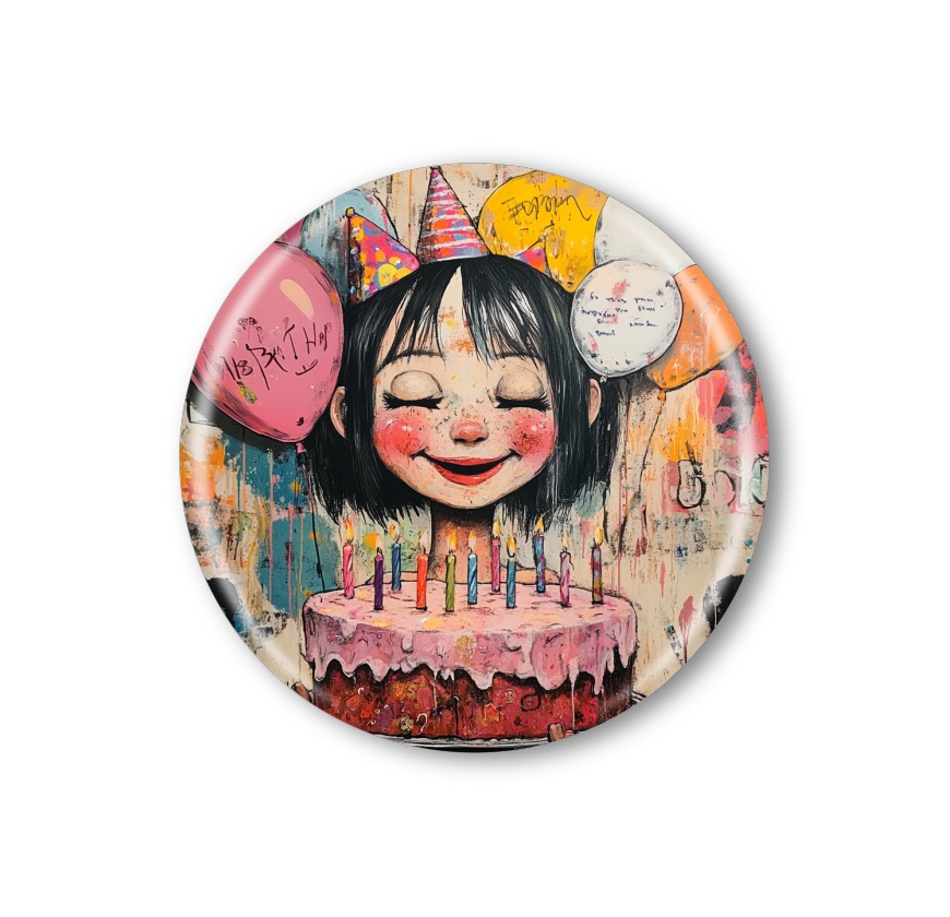 Narozeninová připínací placka