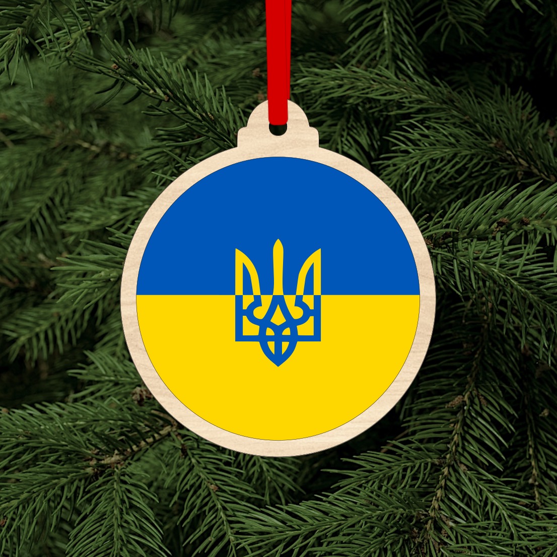 Dřevěná vánoční ozdoba - Ukrajina