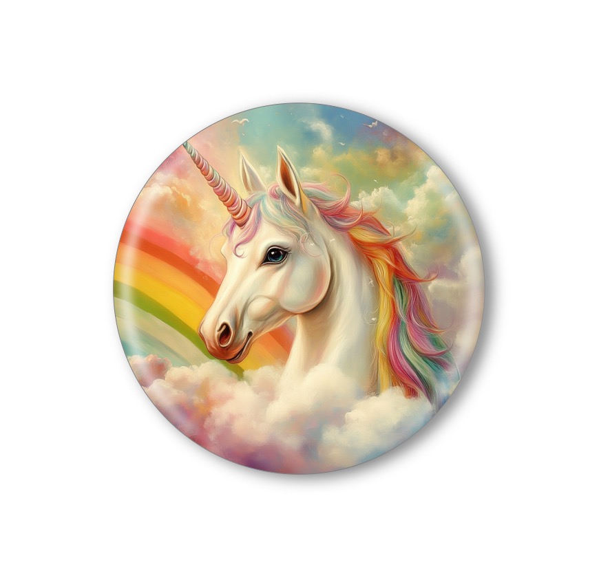 Připínací placka - Jednorožec