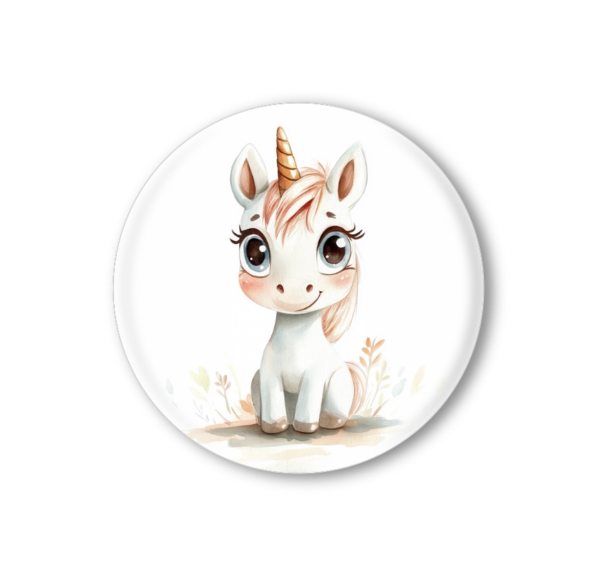 Připínací placka - Jednorožec