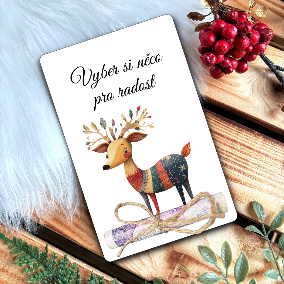 Vánoční přání na peníze