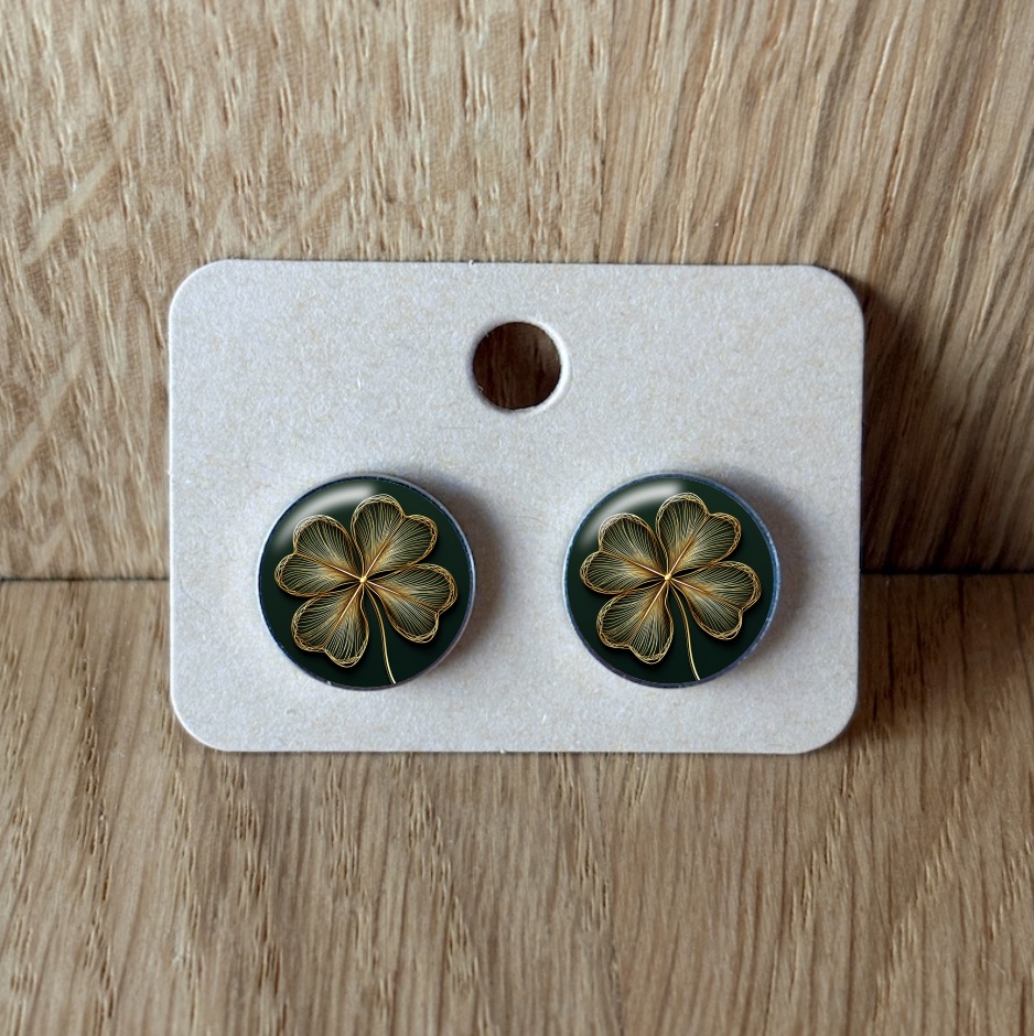 Náušnice - Čtyřlístek