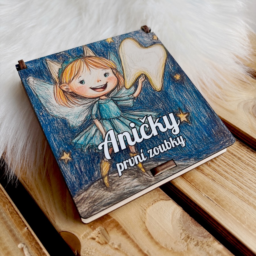 Dřevěná krabička na první zoubky