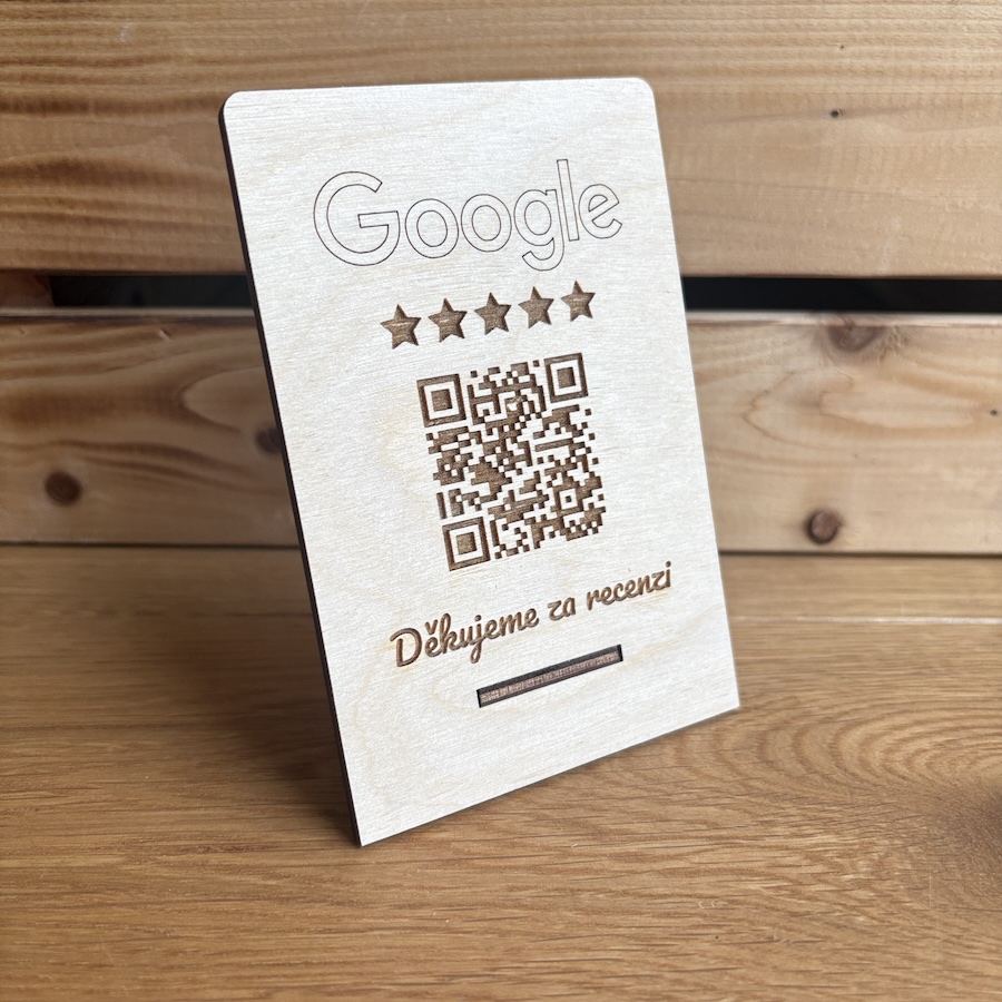 NFC / QR hodnocenka pro Google recenze