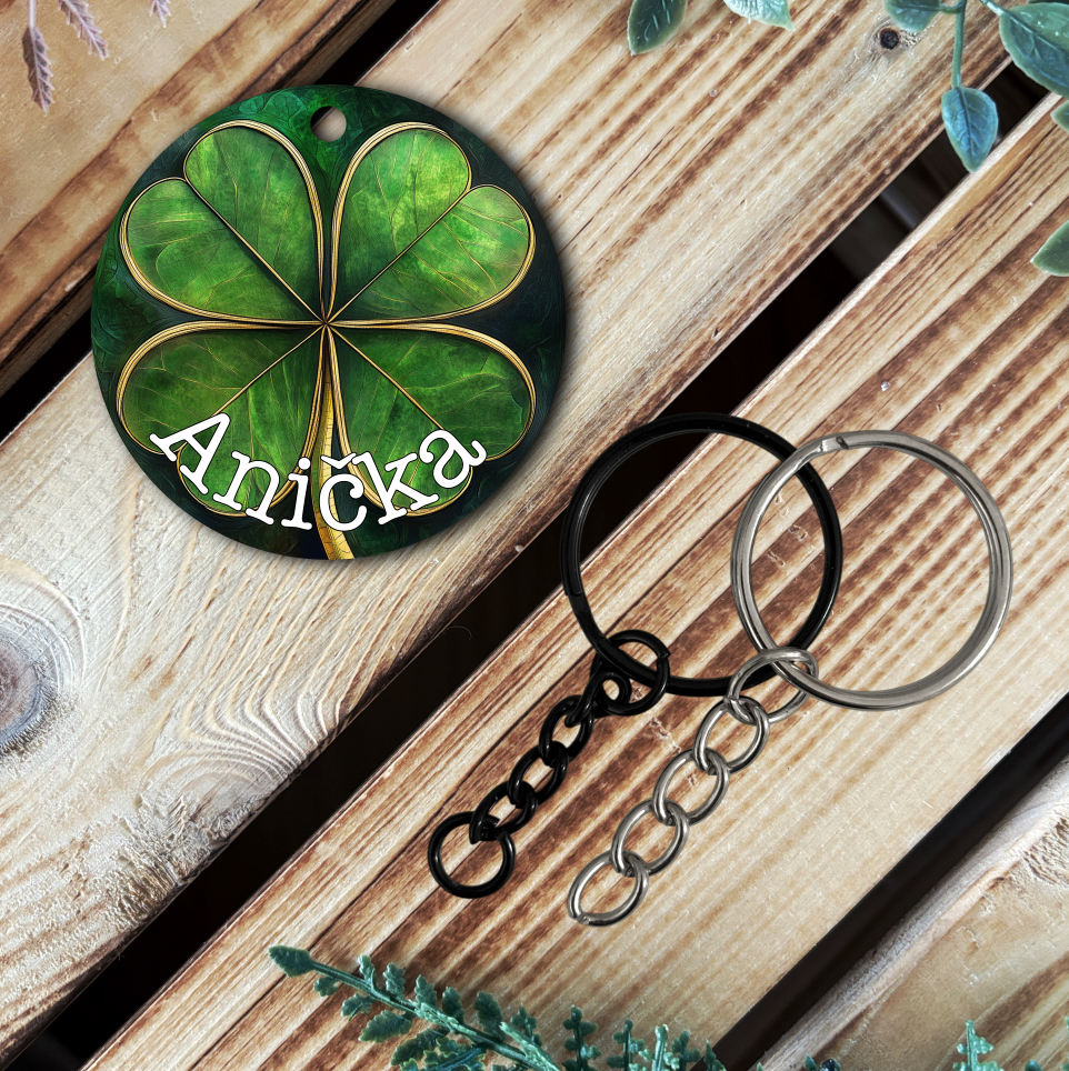 Přívěsek - Čtyřlístek se jménem