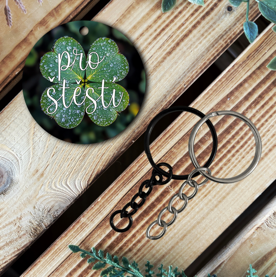 Přívěsek - Čtyřlístek Pro štěstí