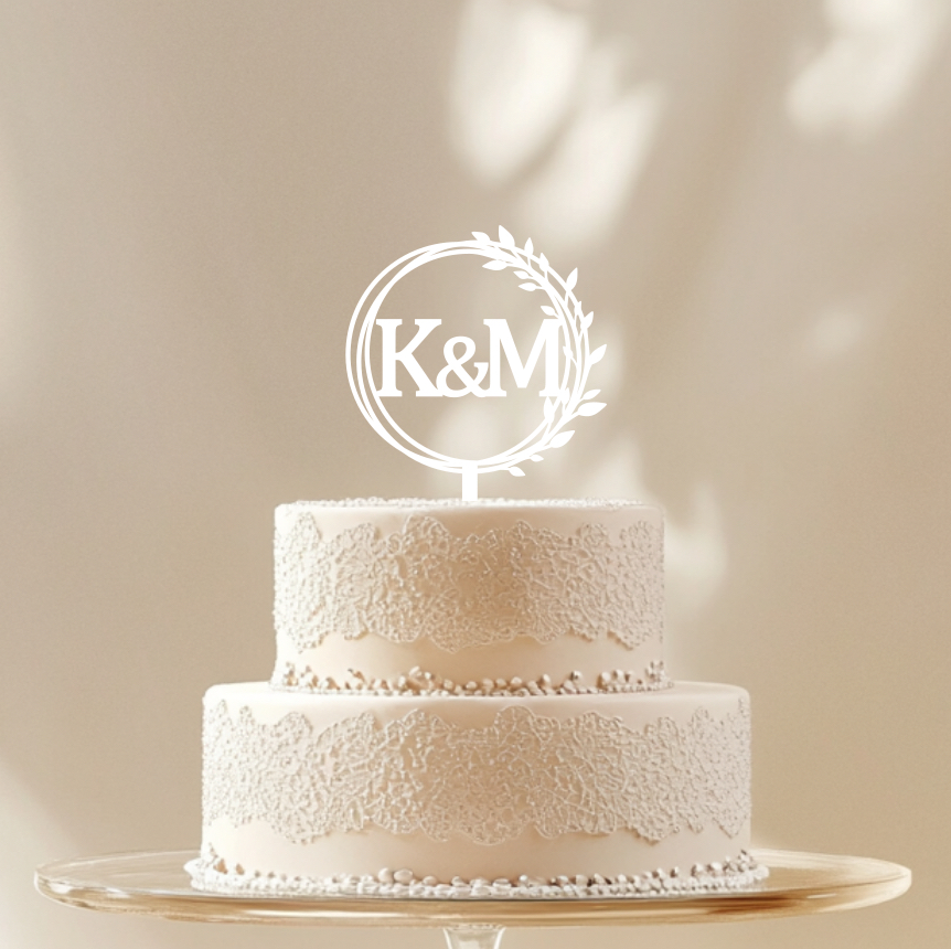 Zápich do dortu s iniciály