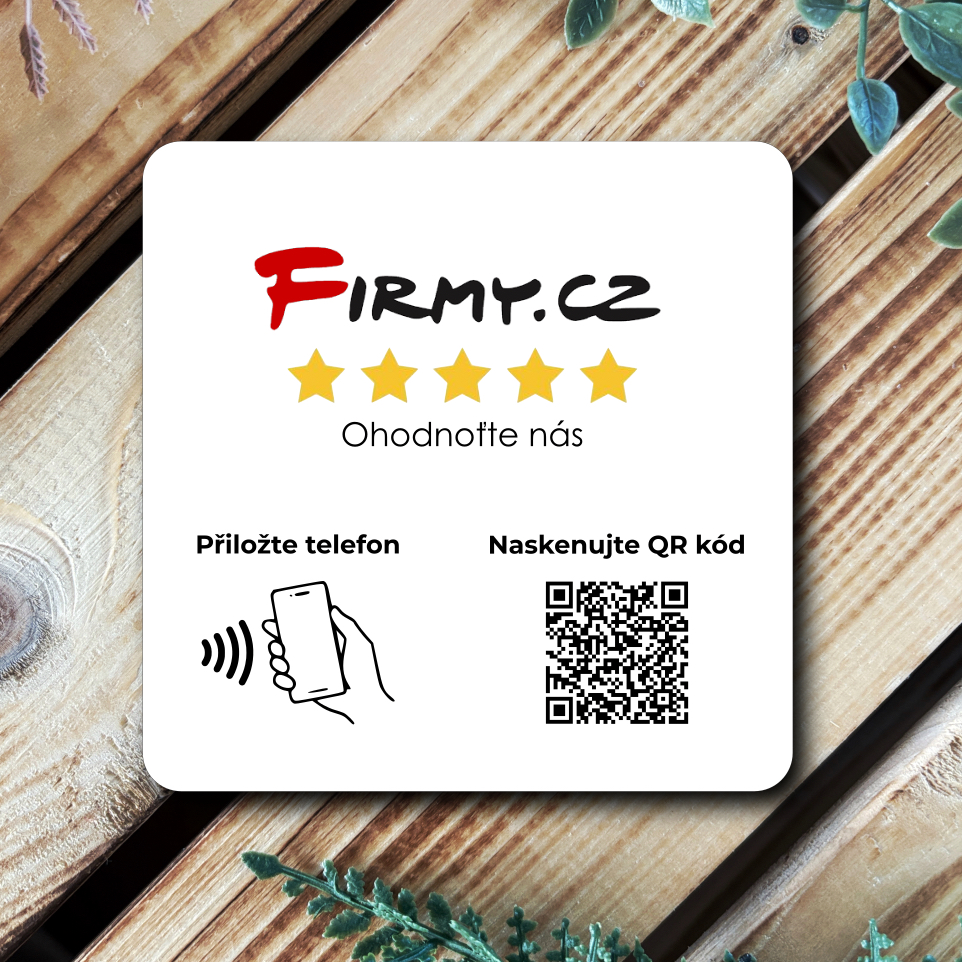 NFC / QR destička pro Firmy.cz recenze
